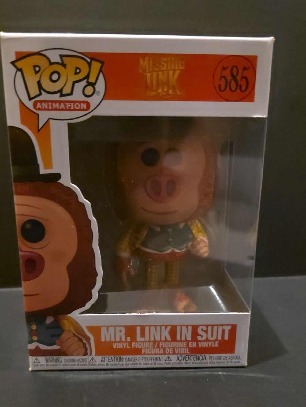 Funko Pop! Animation Mr. Link in Suit - Orange, Yellow and Tan